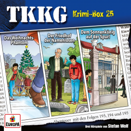 Hörbuch TKKG Krimi-Box 25 (Folgen 193-195)  - Autor Stefan Wolf   - gelesen von TKKG.