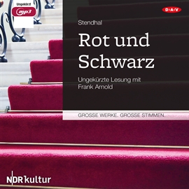Hörbuch Rot und Schwarz  - Autor Stendhal   - gelesen von Frank Arnold