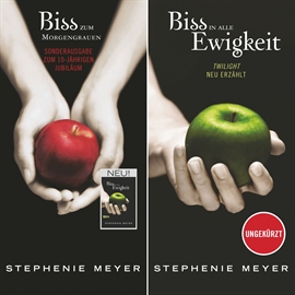Hörbuch Biss-Jubiläumsausgabe - Biss zum Morgengrauen / Biss in alle Ewigkeit   - Autor Stephenie Meyer   - gelesen von Schauspielergruppe