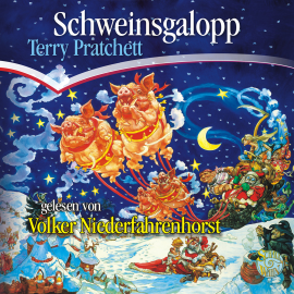 Hörbuch Schweinsgalopp  - Autor Terry Pratchett   - gelesen von Rufus Beck
