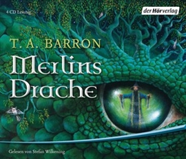 Hörbuch Merlins Drache  - Autor Thomas A. Barron   - gelesen von Stefan Wilkening