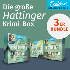 Hörbuch Die große Hattinger Krimi Box - Hattinger und die kalte Hand + Hattinger und der Nebel + Hattinger und die Schatten (ungekürzt)  - Autor Thomas Bogenberger   - gelesen von Florian Odendahl