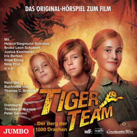 Hörbuch Tiger-Team: Der Berg der 1000 Drachen  - Autor Thomas C. Brezina   - gelesen von Schauspielergruppe