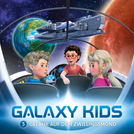 Hörbuch Gefahr auf dem Zwillingsmond (Galaxy Kids 5)  - Autor Thomas Franke   - gelesen von Tom Jacobs