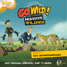 Hörbuch Das Gepardenrennen (Go Wild - Mission Wildnis 8)  - Autor Thomas Karallus   - gelesen von Schauspielergruppe