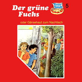 Hörbuch Der grüne Fuchs - oder Gänsehaut zum Nachtisch (Pizzabande 5)  - Autor Tina Caspari   - gelesen von Schauspielergruppe