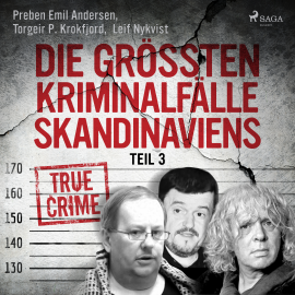 Hörbuch Die größten Kriminalfälle Skandinaviens - Teil 3  - Autor Torgeir P. Krokfjord   - gelesen von Mirko Böttcher