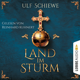 Hörbuch Land im Sturm  - Autor Ulf Schiewe   - gelesen von Reinhard Kuhnert
