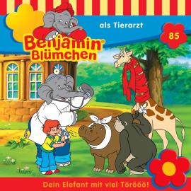 Hörbuch Benjamin Blümchen, Folge 85: Benjamin als Tierarzt  - Autor Ulli Herzog, Klaus-P. Weigand   - gelesen von Schauspielergruppe