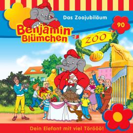 Hörbuch Benjamin Blümchen, Folge 90: Das Zoojubiläum  - Autor Ulli Herzog, Klaus-P. Weigand   - gelesen von Schauspielergruppe