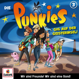 Hörbuch Folge 03: Gig auf der Geisterinsel  - Autor Ully Arndt Studios   - gelesen von Die Punkies.