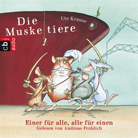 Hörbuch Einer für alle, alle für einen (Die Muskeltiere 1)  - Autor Ute Krause   - gelesen von Andreas Fröhlich