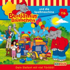 Hörbuch Benjamin Blümchen, Folge 116: Benjamin und die Spaßmaschine  - Autor Vincent Andreas   - gelesen von Schauspielergruppe