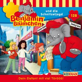 Hörbuch Benjamin Blümchen, Folge 128: Benjamin und die Schnitzeljagd  - Autor Vincent Andreas   - gelesen von Schauspielergruppe