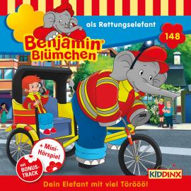 Hörbuch Benjamin Blümchen, Folge 148: Benjamin als Rettungselefant  - Autor Vincent Andreas   - gelesen von Schauspielergruppe