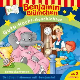 Hörbuch Benjamin Blümchen, Gute-Nacht-Geschichten, Folge 26: Im Schneckentempo  - Autor Vincent Andreas   - gelesen von Schauspielergruppe