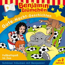 Hörbuch Benjamin Blümchen, Gute-Nacht-Geschichten, Folge 9: Fußballspaß im Zoo  - Autor Vincent Andreas   - gelesen von Schauspielergruppe