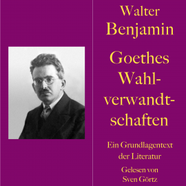 Hörbuch Walter Benjamin: Goethes Wahlverwandtschaften  - Autor Walter Benjamin   - gelesen von Sven Görtz