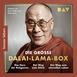 Hörbuch Die große Dalai-Lama-Box - Das Herz der Religionen, Der Weg zum Glück, Der Weg zum sinnvollen Leben (Gekürzt)  - Autor XIV. Dalai Lama   - gelesen von Schauspielergruppe