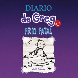 Audiolibro Frío fatal (Diario de Greg 13)  - autor Jeff Kinney   - Lee Marta García
