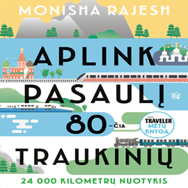 Audioknyga APLINK PASAULĮ 80-ČIA TRAUKINIŲ. 24 000 kilometrų nuotykis  - autorius Monisha Rajesh   - skaito Justina Smieliauskaitė
