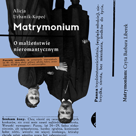 Audiobook Matrymonium  - autor Alicja Urbanik-Kopeć   - czyta Barbara Liberek