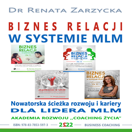 Audiobook Biznes relacji w systemie MLM cz. 5 - PAKIET 4 w 1  - autor Dr Renata Zarzycka   - czyta Dr Renata Zarzycka